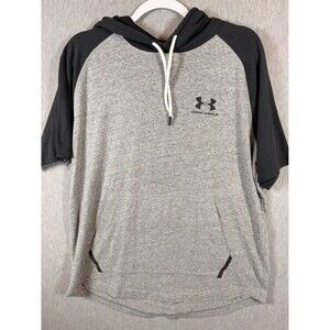 Under Armour Men's Loose Fit HeatGear Short Sleeve Hoodie Activewear Top Size L